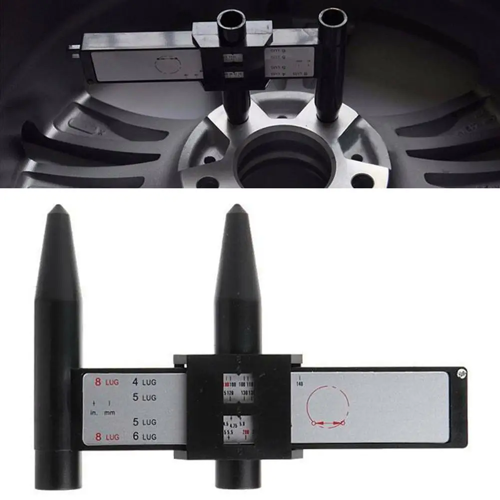 Портативный автомобиль колеса шаблон болты измерительный прибор 4 5 6 8