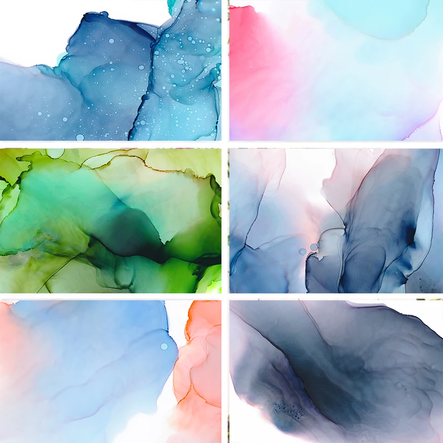 Nitree мраморная текстура Синие Зеленые Серые светильник лые чернила Фотофон