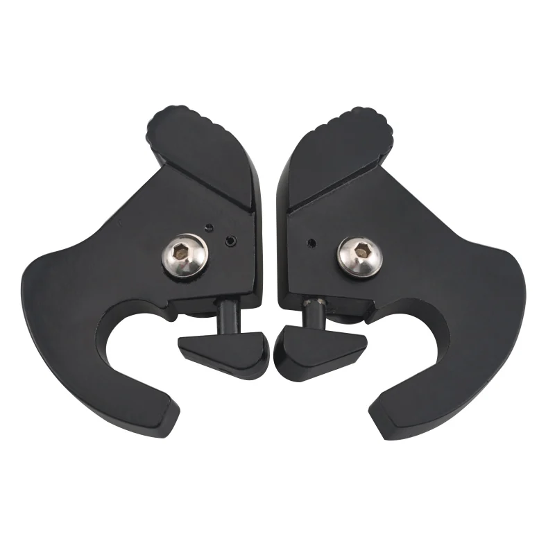 Motorcycle Rotary Sissy Bar Luggage Rack Docking Latch Clip Kit - Harley Touring Glide Sportster XL Softail - Black Detachable image 3
