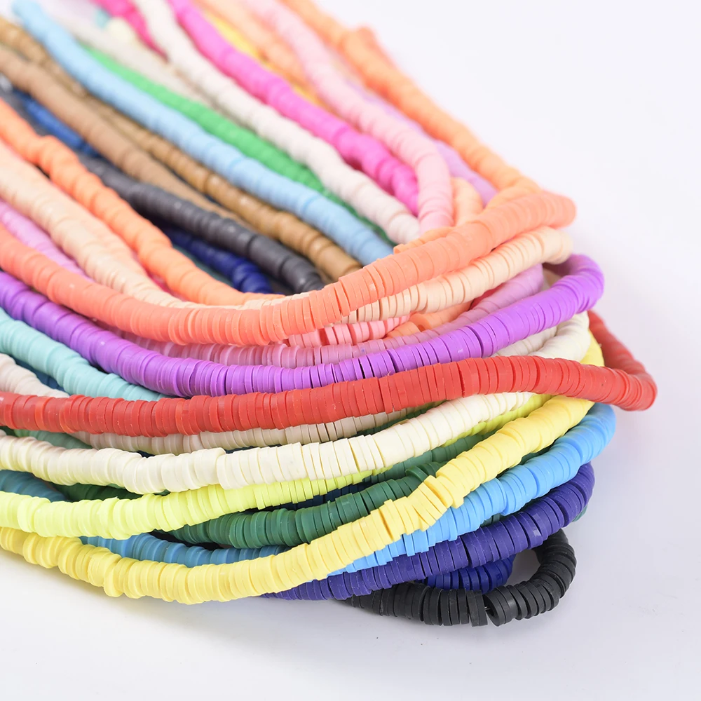 

30 Colors 6mm Bracelet Necklace Phone Key Pendant Loose Charms Beads Boho Wristband Handmade Spacer Beads For Jewelry Making