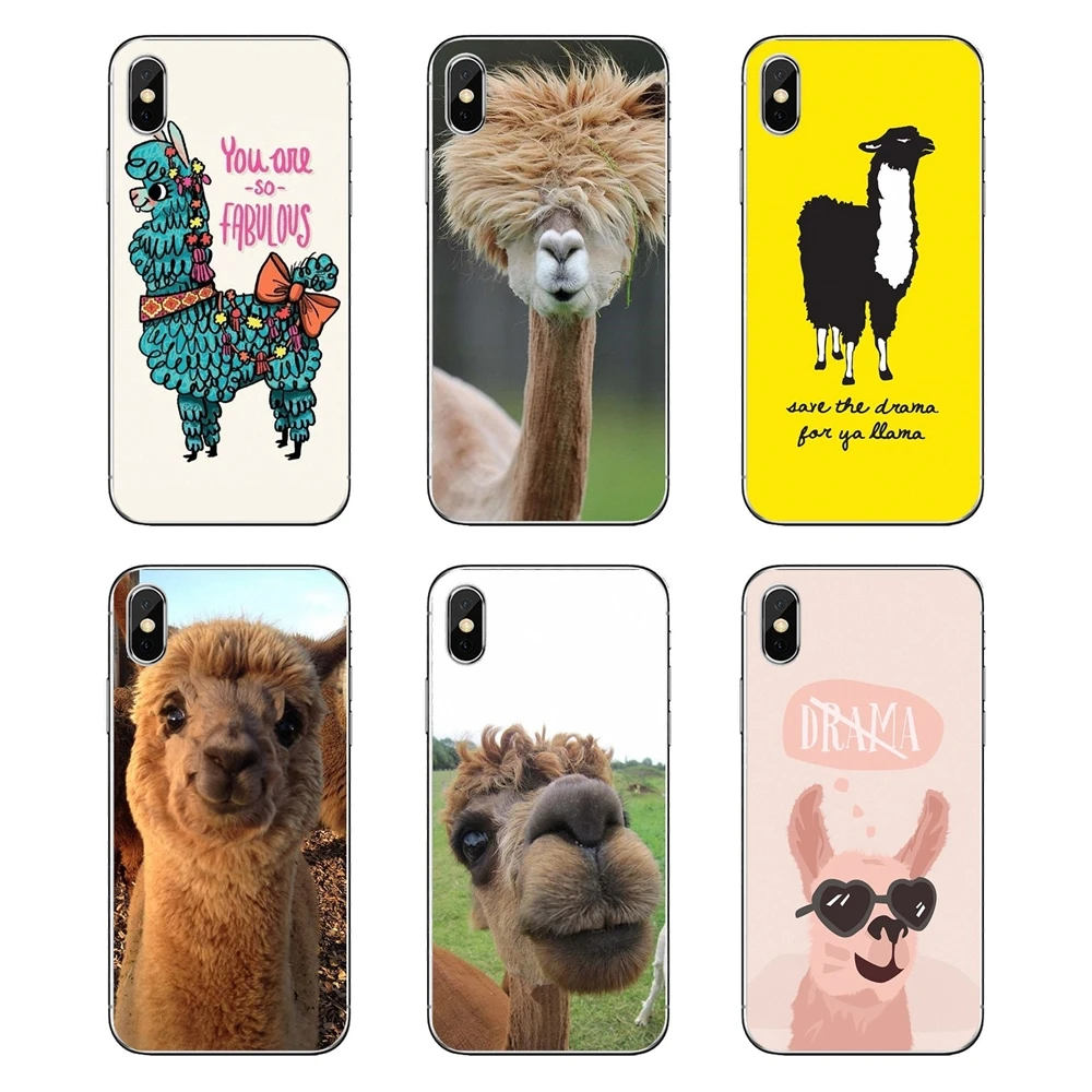 cute the alpacas Alpaca Christmas Silicone Phone Cases Covers For Samsung Galaxy A5 A6 A7 A8 A9 J4 J5 J7 J8 2017 2018 Plus Prime |