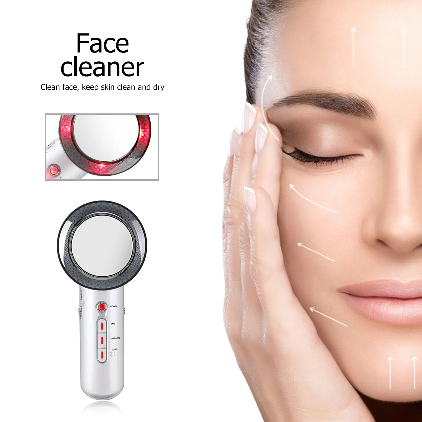 3 в 1 EMS инфракрасный ультразвуковой массажер для тела Вес потери антицеллюлитный