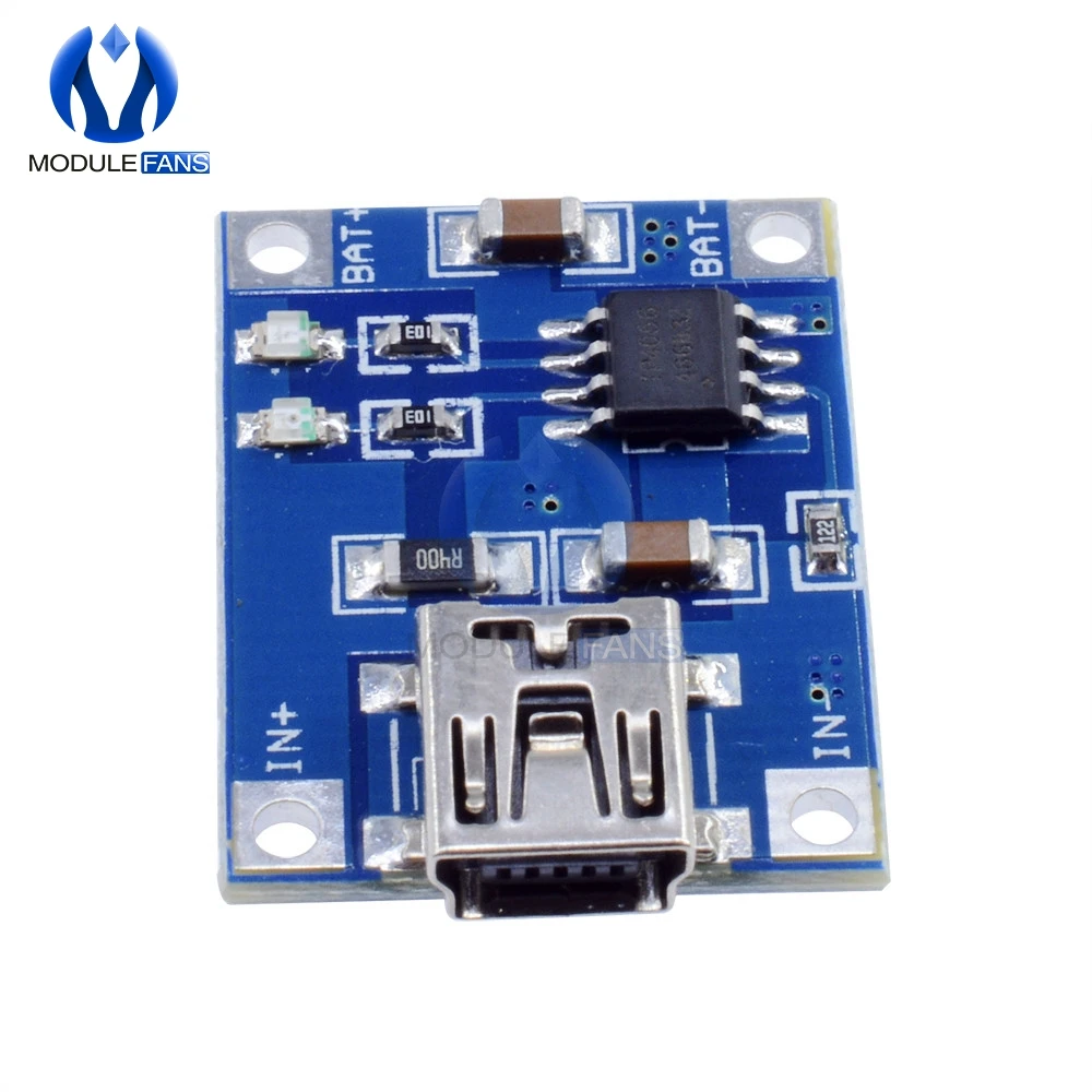 DC 5V 1A TP4056 Mini USB 18650 плата зарядного устройства для литиевого аккумулятора со