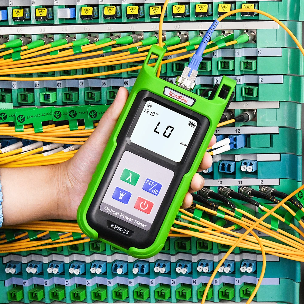 Оптоволоконный измеритель мощности KomShine KPM-35 FTTH тестер оптоволоконного кабеля и