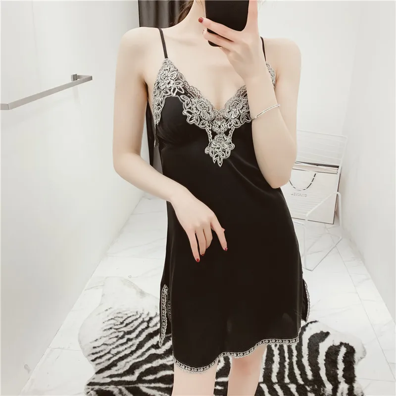 

Комплект женский атласный кружевной с V-образным вырезом, 5 шт.