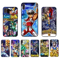classic anime saint seiya soft phone case for iphone x xr xs 11 pro max 7 8 plus se 5 5s 6s 6 cover tpu animation cartoon shell