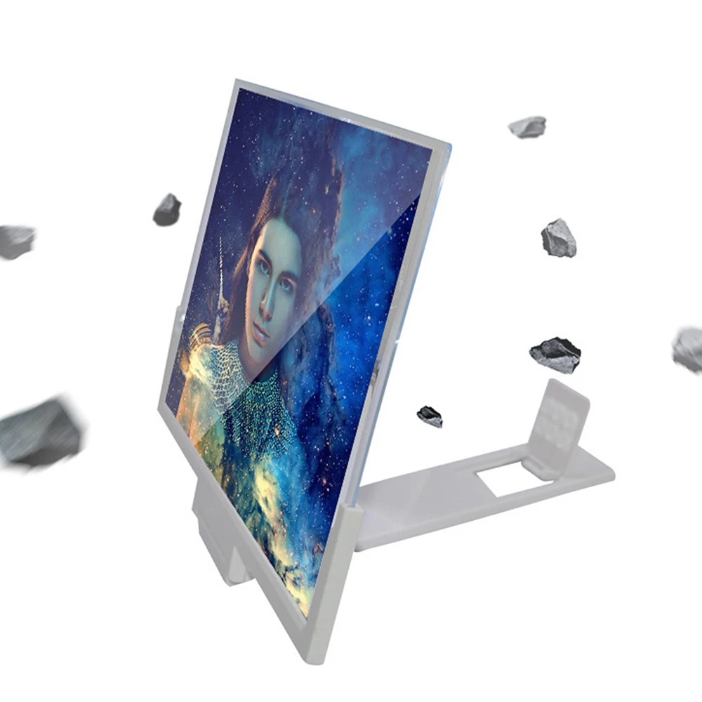 Увеличительное стекло для 3D видеоэкрана 12 увеличителей портативный складной