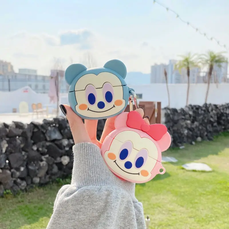 Disney Cute Mickey Minnie AirPods1/2 Generation Protective Case iPhone Pro 3 Wireless Bluetooth Headset Lovers Soft | Игрушки и хобби