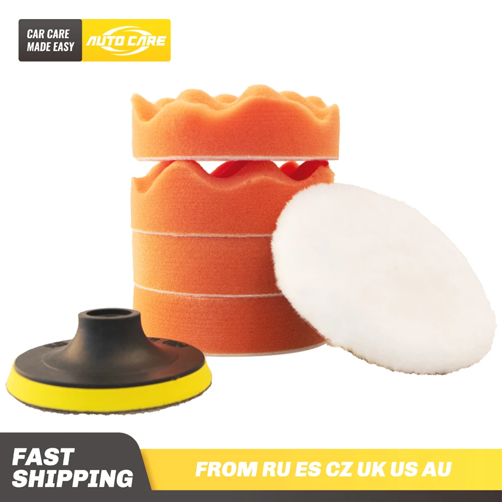 4 Inch Buffing Self adhesive Polishing Buffer Pad Set M10 Drill Adapter For Car Polisher 6PCS Per 100mm | Автомобили и мотоциклы