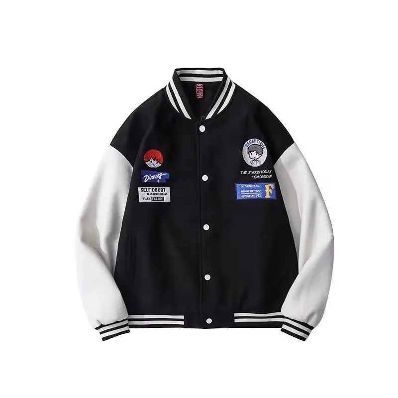 Женская куртка в стиле хип-хоп модная уличная одежда бейсбольная форма пальто