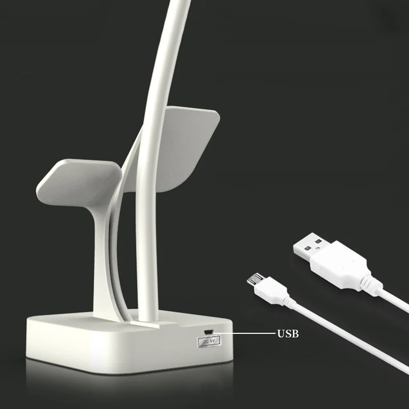 Приглушаемая Светодиодная настольная лампа вращающийся светодиодный