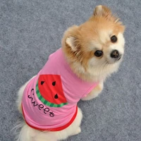 dog clothes for small dogs watermelon sweet printed summer pets tshirt puppy cat vest clothes cotton t shirt para perro