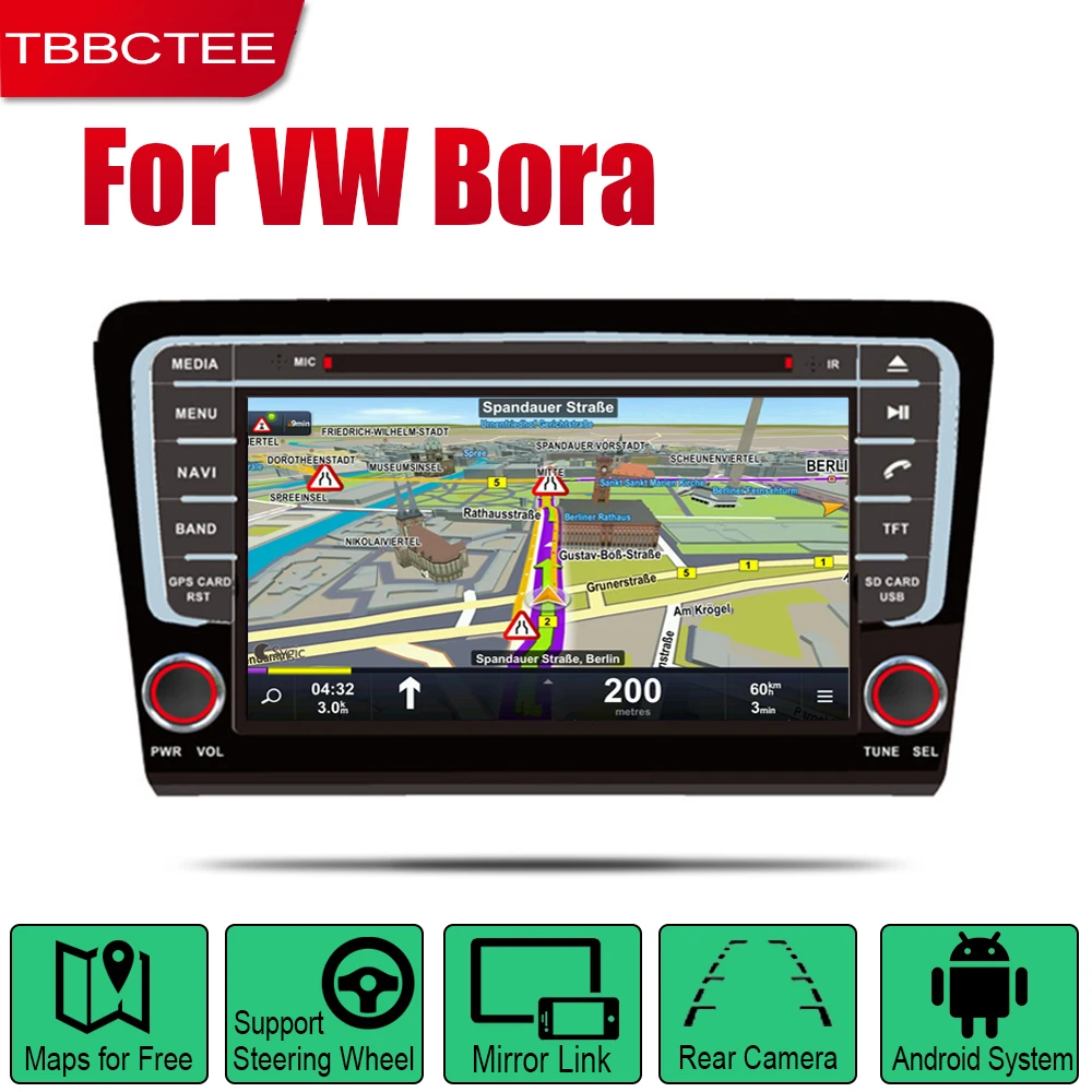 Для Volkswagen VW Bora 2013 2014 2015 2016 2017 2018 Android автомобильный DVD GPS Navi плеер навигация