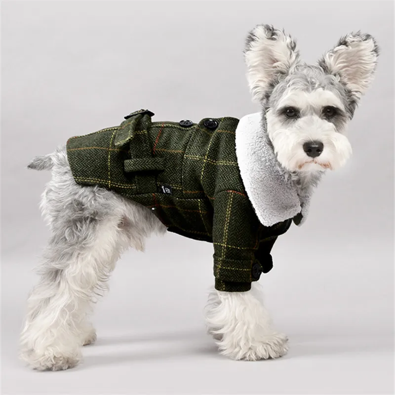 Зимнее пальто для собак куртка теплая одежда домашних животных маленьких кошек