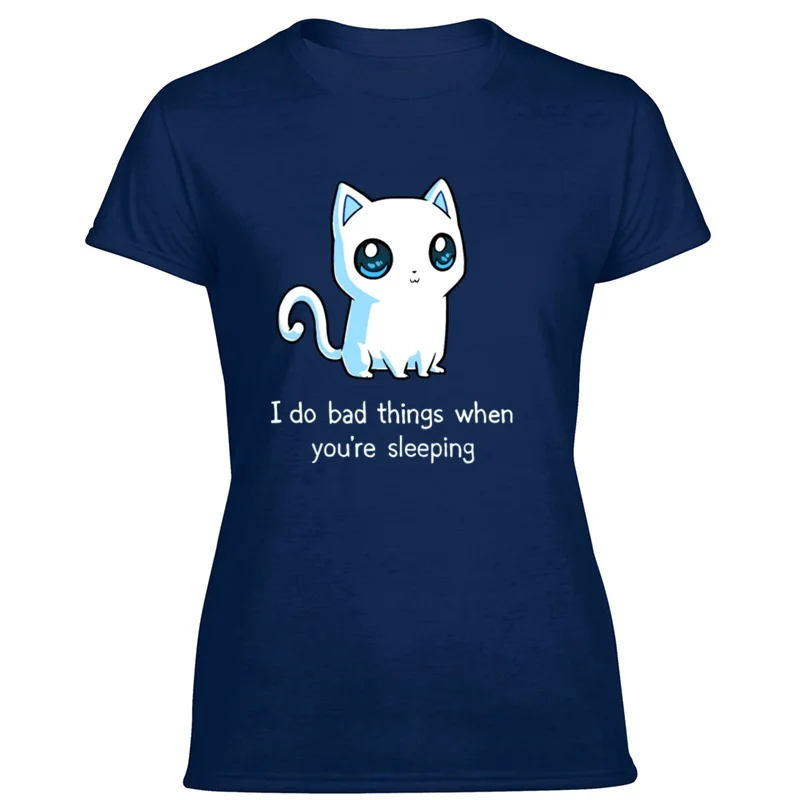 

Funny Bad Kitty T Shirt Man Round Collar Mens Tshirt Plus Size S-5xl Anti-Wrinkle Tee Tops