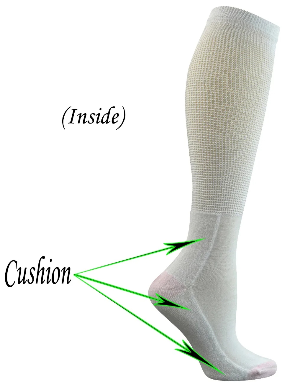 Women's Non-binding Cotton Knee-Hi Diabetic Socks Boot Socks with Cushion Sole and Seamless Toe,4 Pairs L Size
