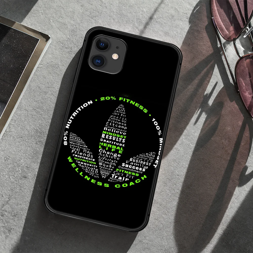 

Herbalife Brand Phone Case Cover Hull For iphone 5 5s se 2020 6 6s 7 8 12 mini plus X XS XR 11 PRO MAX black Cell Painting Etui