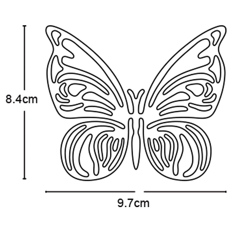 Металлические режущие штампы гравированные бабочки 2020 новые штампованные формы