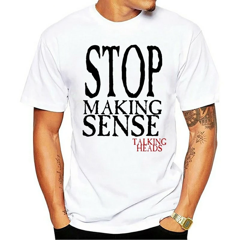 

2021 New Year t-shirt Fashion Popular Style ManTalking Heads Stop Making Sense Classic Retro Music Concert Band Rockcute