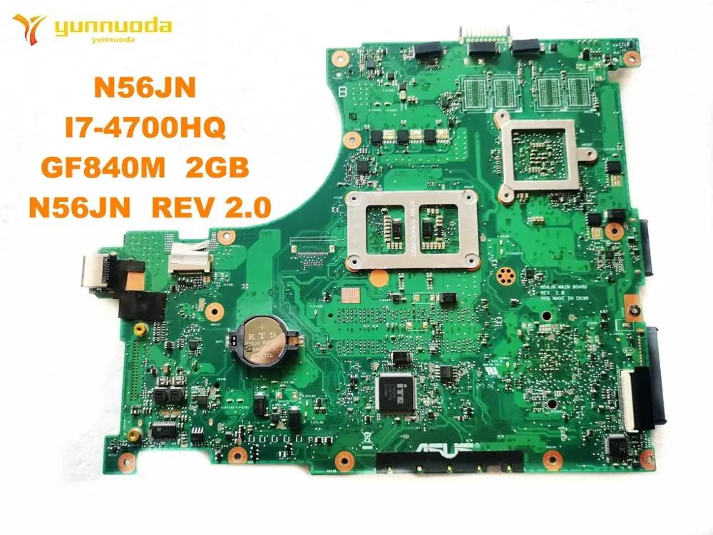 Оригинальный дизайн для ASUS N56JN Материнская плата ноутбука I7 4700HQ GF840M 2 Гб REV 0