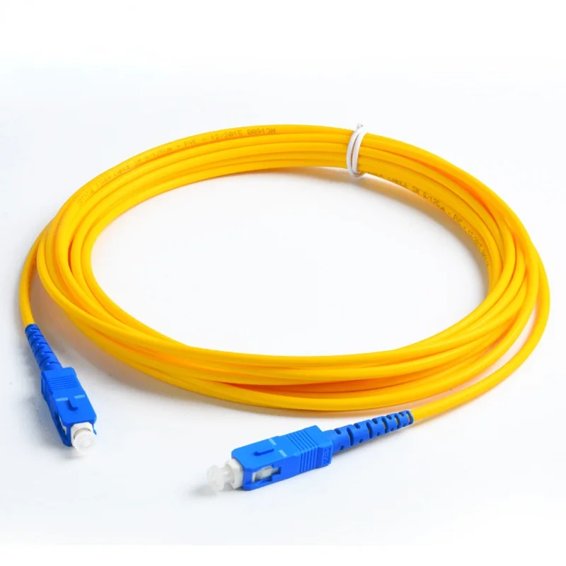 

SC-SC Fiber Optic Patch Cord Single-mode Single Core 3m OS2 Carrier-grade LC/FC/ST/SC Home Fiber Optic Pigtail Patch Cord