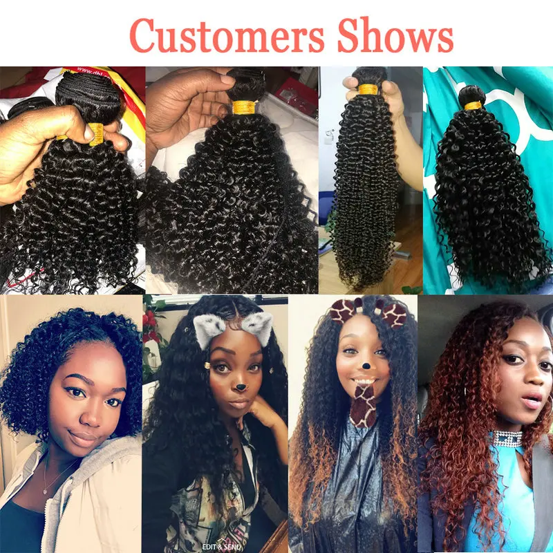 Extensões do Cabelo Natural para as Mulheres Kinky Encaracolado Humano Brasileiro Cabelo 8a Grau Curly Pacotes 1 - 3 4 Negócio 2 Computers & Electronics