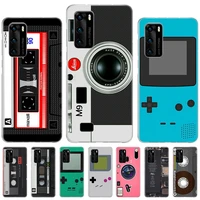 vintage camera cassette case for huawei p20 p30 p40 lite p50 pro ball cover for huawei p smart z plus 2019 2020 2018 coque