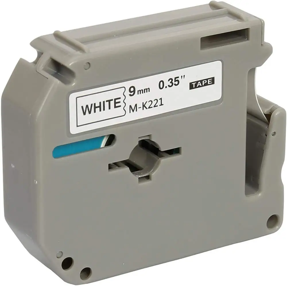MK221 совместимый brother M-K221 MK 221 MK-221 черный на белом 9 мм ламинированные сильные