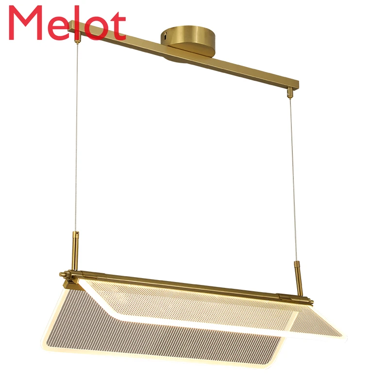 

Light Luxury Restaurant Chandelier Creative Showroom Study and Bedroom Nordic Dining Table Led Acrylic Lamp