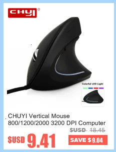 CHYI беспроводная Вертикальная Usb компьютерная мышь 2,4 ГГц эргономичная оптическая 6 кнопок 3d PC Mause 1600 dpi компьютерные мыши с подсветкой для IOS ноутбука Macbook