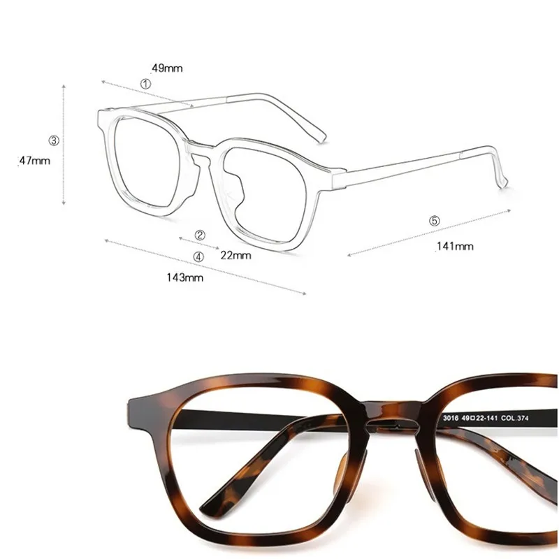 Vazrobe Tortoise Glasses Frame Men Women Vintage Acetate Alloy Eyeglasses Man Spectacles Nerd Small Points for Prescription | Аксессуары