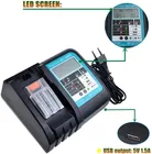 Зарядное устройство для литий-ионных аккумуляторов Makita, 18 в, 14,4 В постоянного тока, BL1830, Bl1430, DC18RC, DC18RA, электроинструмент, зарядный ток 3 А