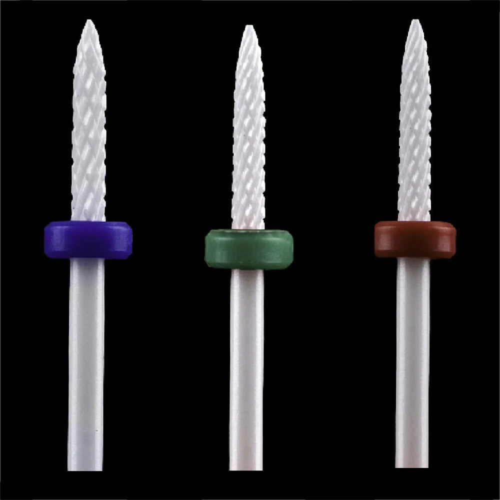 

1pc Ceramic Nail Drill Bit 2.35mm Milling Cutter for Manicure Drill Accessories Drill Bit for Removing Gel Varnish Manicure Tool