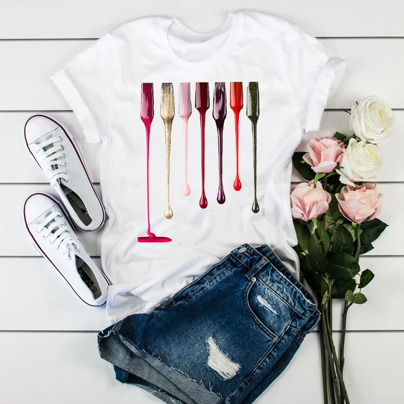 

Women T Shirt 2021 3D Print 90s Vogue Fashion Tops Tumblr Tshirts Clothes Womens Ladies Graphic Female Tee T-Shirt Clothing