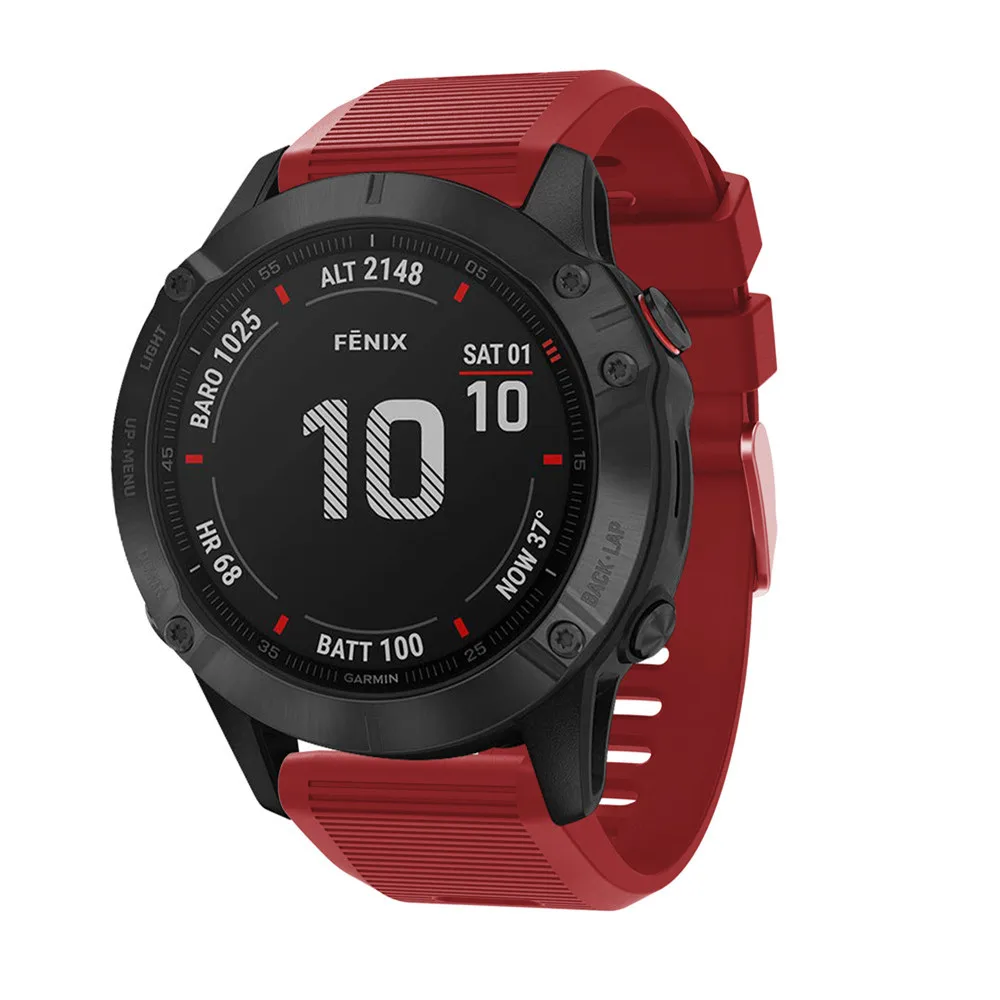 26 22 20 мм ремешок для часов Garmin Fenix 5 5X 5s 3 HR для Fenix 6X6 6S Pro Watch Quick Release силиконовый ремешок Easyfit