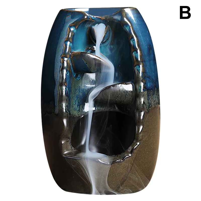 Курильница с обратным потоком курительная керамика держатель ладана украшение