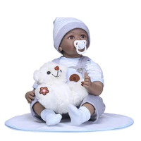 lifelike waterproof reborn baby lovely movable toddler bath sleep play accompany doll with hair reborn doll for children gifts