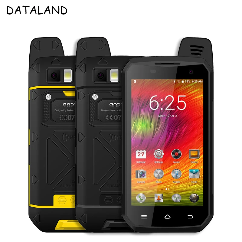 Zello Walkie Talkie B6000 4G LTE сотовый телефон PTT Восьмиядерный IP68 водонепроницаемый