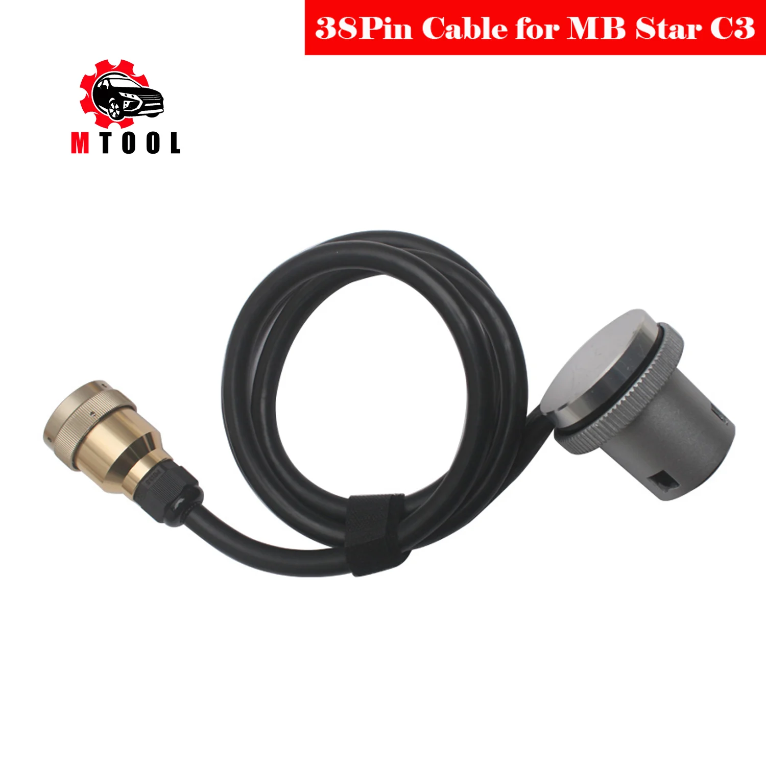 

Для Benz 38Pin кабель для MB STAR C3 OBD2 кабели OBDII 38 Pin Тестовый Кабель для диагностического инструмента MB OBD 2 кабель