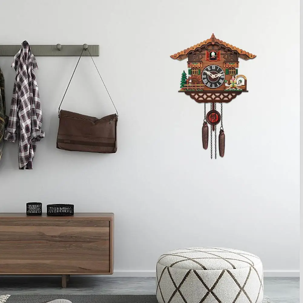 Часы Cuckoo ручной работы деревянный Орел антикварные настенные часы домашний лес