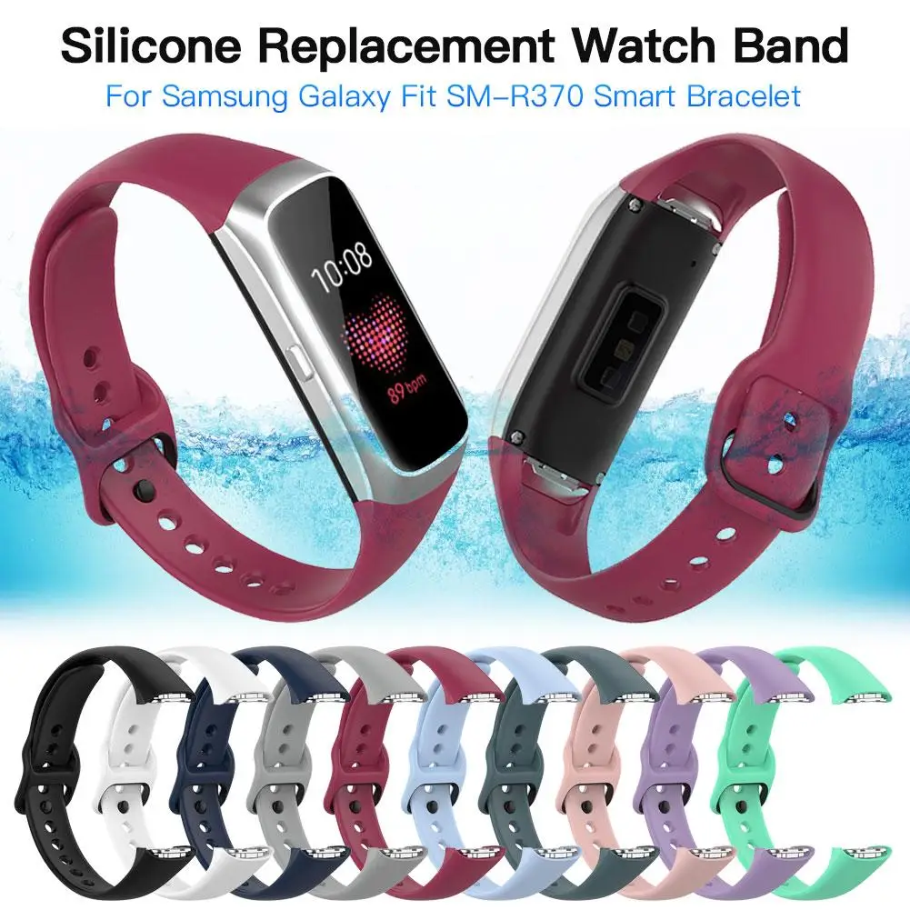 Для samsung Galaxy Fit ремешок силиконовый спортивный ремешок для SM-R370 Смарт-часы ремешок на запястье ремешок аксессуары