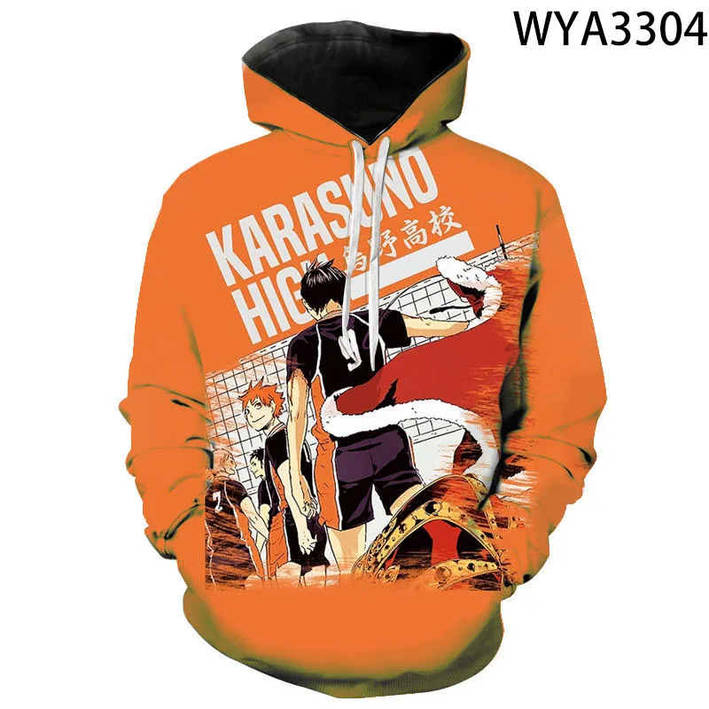 

New Sweatshirts Haikyuu Pullover Long Sleeve 3D Printed Men Women Children Hoodies Streetwear Boy Girl Kids Cool Tops