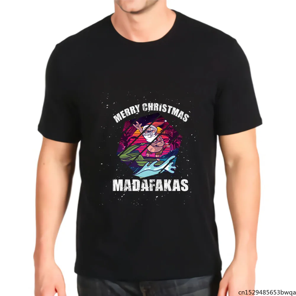 

Synthwave Retro Vaporwave Christmas Madafakas 80s Men's Anime Best Seller T-shirt New Kawaii Graphic T Shirt