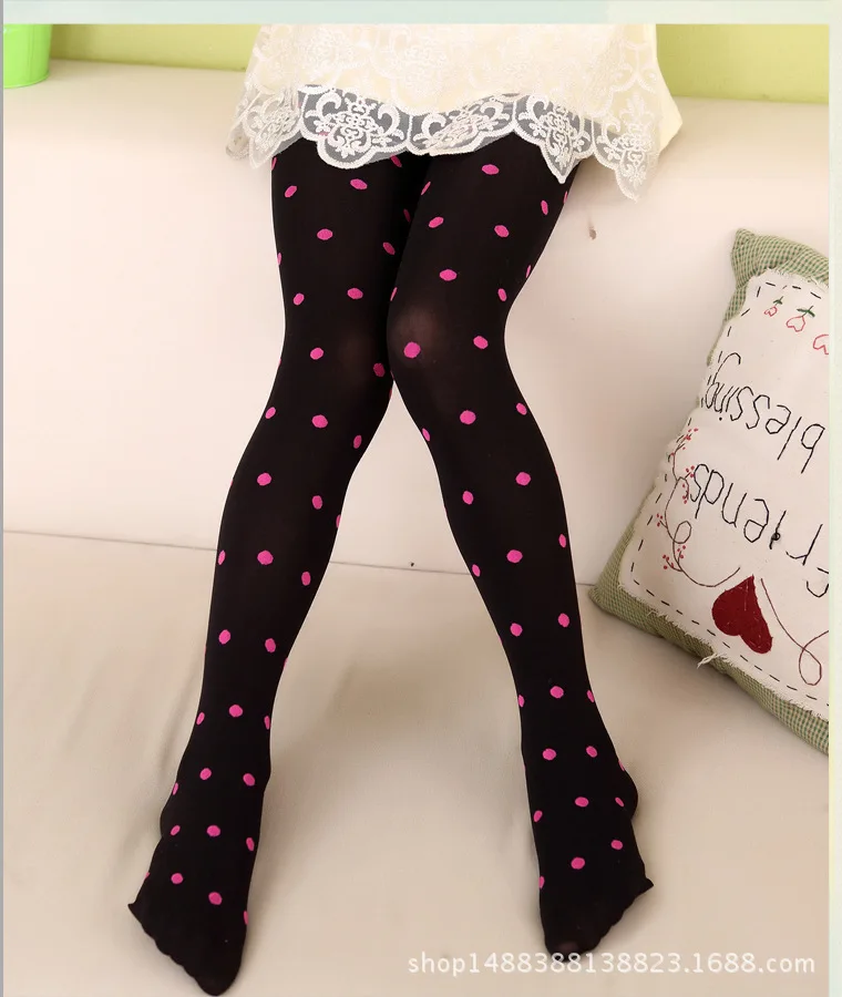 3 шт./Лот чулки для девочек детские бархатные колготки в горошек|Колготки и чулки|