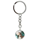 Художественные повязки на глаза для девушек Длинные Цепочки брелоки 20 мм круглый стеклянный брелок кольцо для ключей Винтажные Ювелирные изделия для школьницы