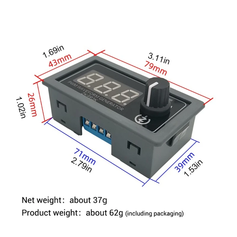 

RPM Adjustable PWM Pulse Generator Lighting LED Motor Speed Controller M17E