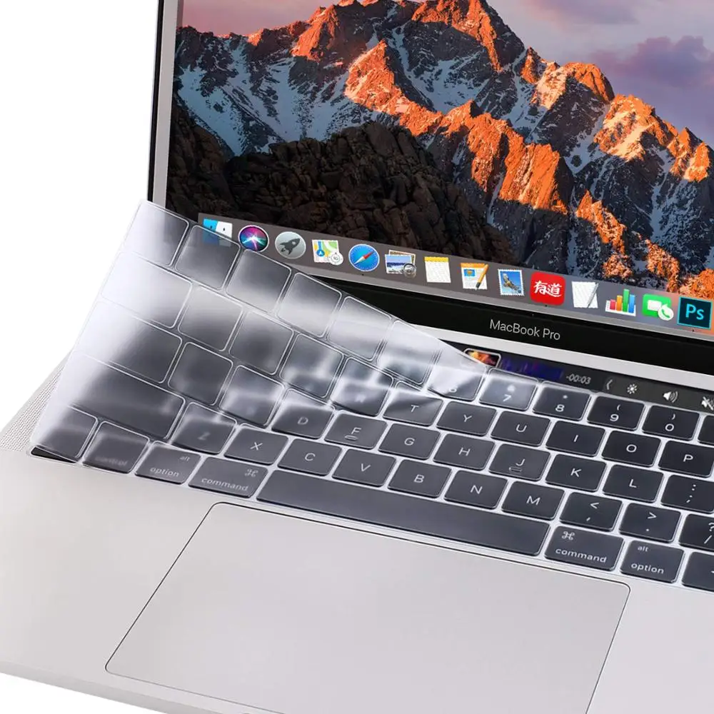 Для Macbook Pro13/11Air 13/15 Retina 12 дюймов силиконовый чехол для клавиатуры прозрачный