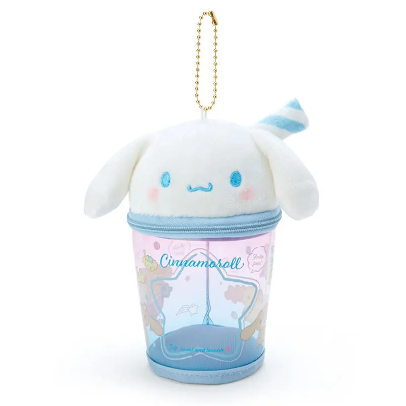

New Cartoon Cup Plush Toy Organizer Storage Bag Cute Keychains Pendant Kids Toys for Children Gifts