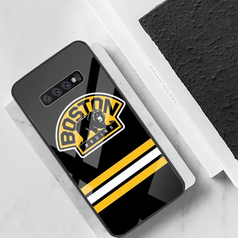 

Boston Smare Phone Case Back Cover For Samsung Cases S20 Plus S10 NOTE 8 9 10 10PRO Tempered Glass Soft Silicone Edge