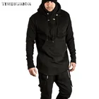 Мужчины Diablo Средний Длинный Hat Свободный Пальто Двойной Drawstring Карман Толстовка Мужчины Толстовки Мужчины Dropshipping